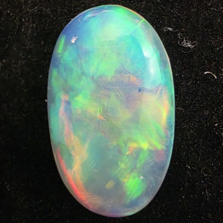 Crystal Opal Ethiopian Welo, 6.8 ct oval polished, natural