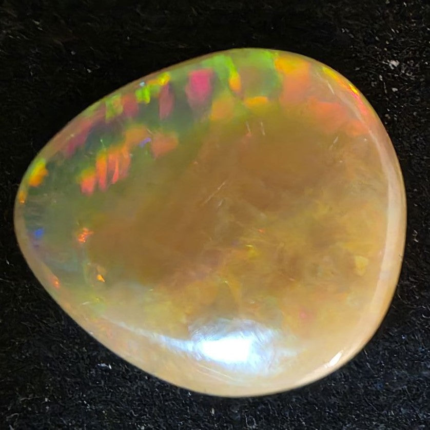 Black Opal special Ethiopian Welo, 12.25 ct pear polished, natural