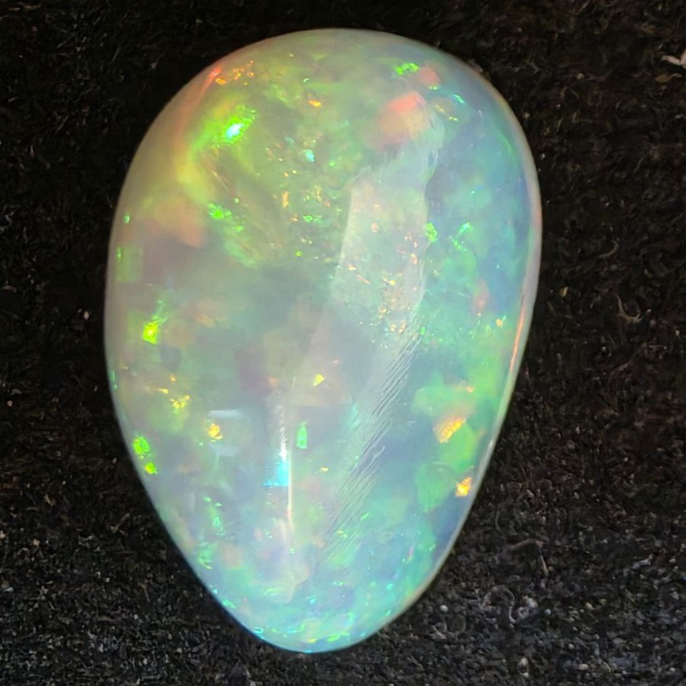 White Opal Ethiopian Welo, 9 ct freeform polished, natural