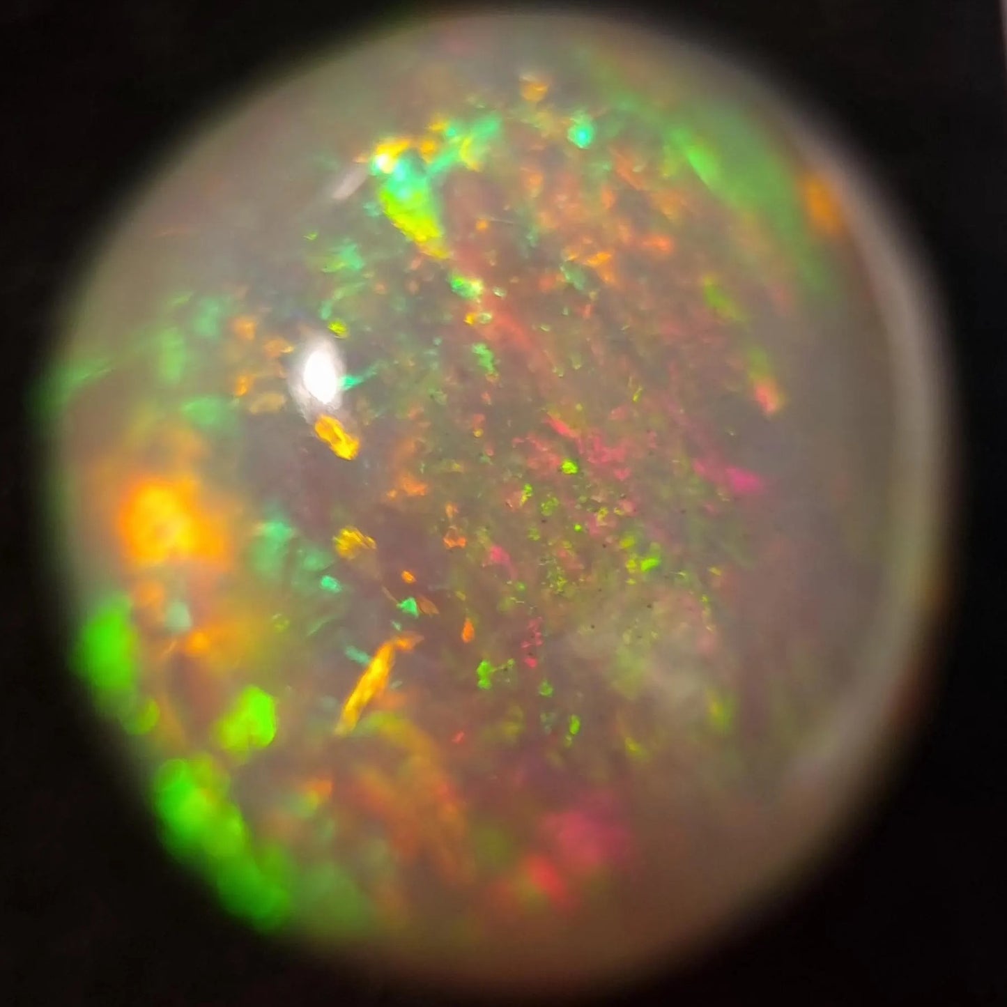 Artsy Black Opal special Ethiopian Welo, 34.2 ct freeform polished, natural