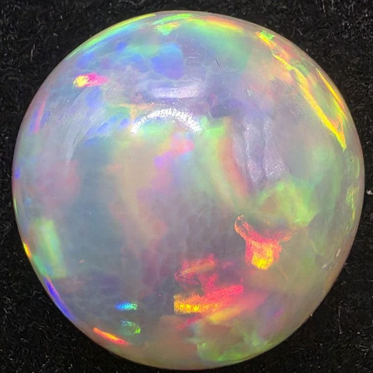 Black Opal special Ethiopian Welo, 19 ct freeform polished, natural