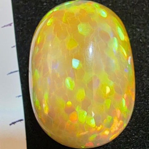 Honeycomb Honey Opal special Ethiopian Welo, 38.75 ct oval polished, natural