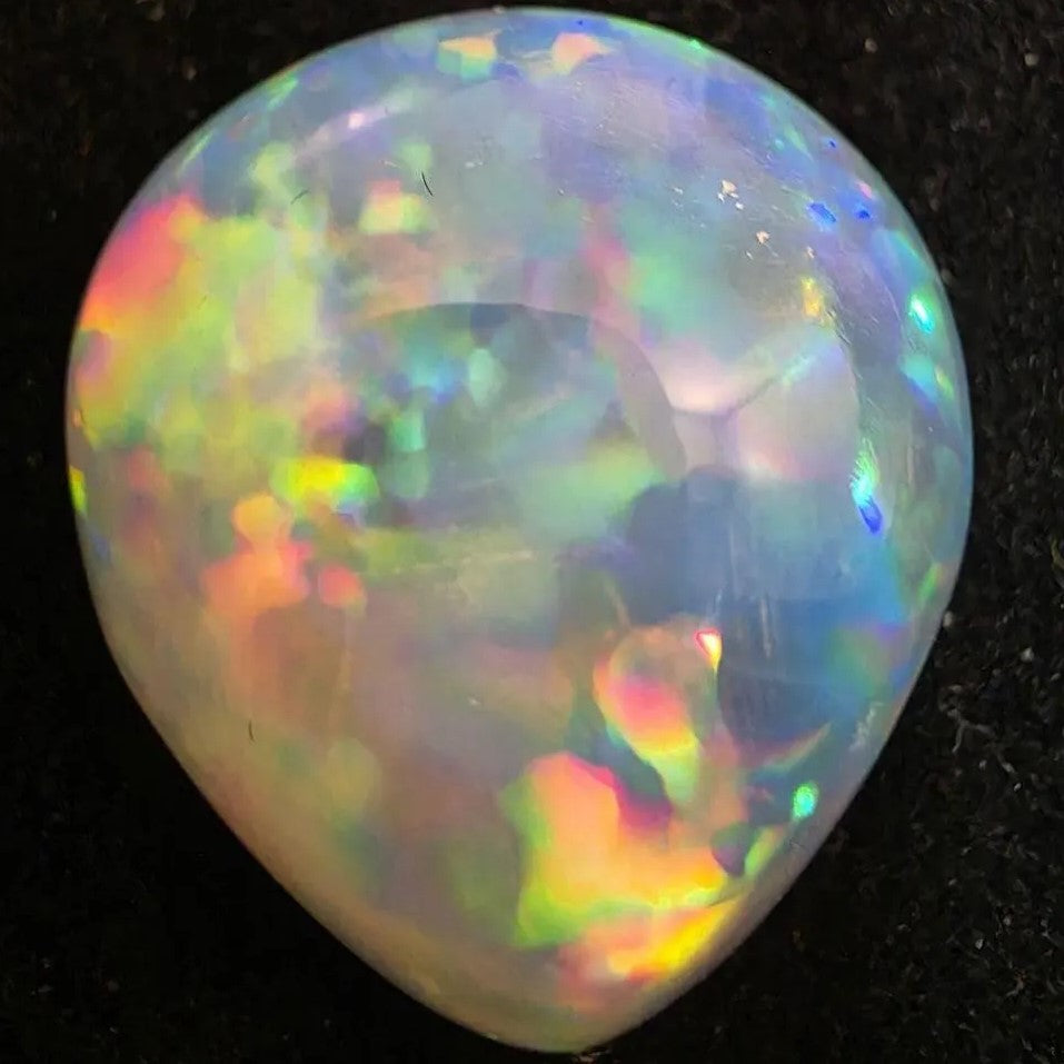 Crystal Opal Ethiopian Welo, 14.45 ct pear polished, natural