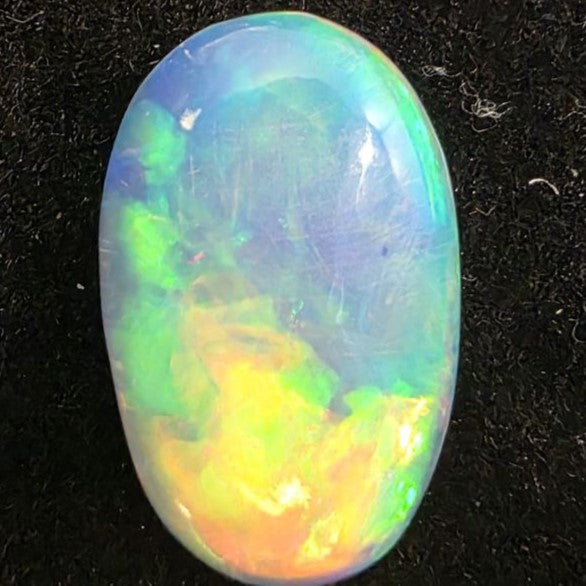 Crystal Opal Ethiopian Welo, 6.8 ct oval polished, natural
