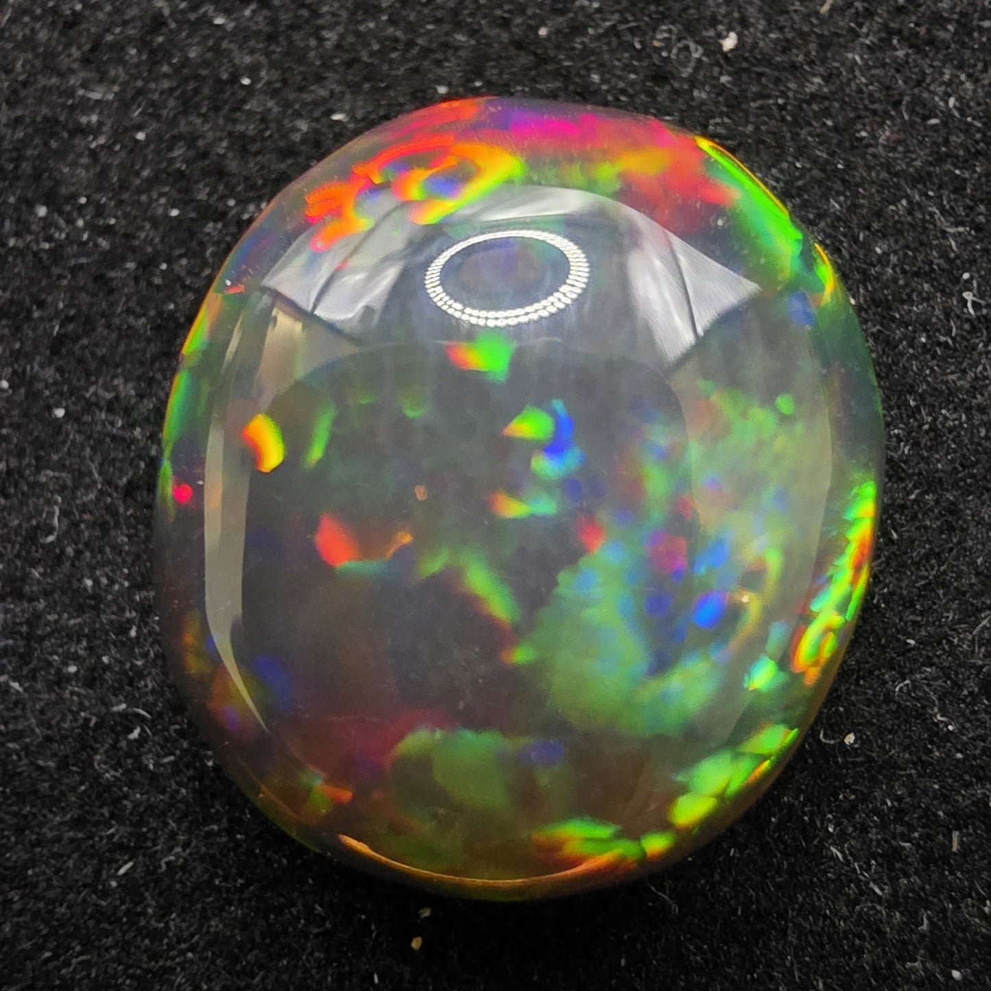 Black Opal special Ethiopian Welo, 5 ct oval polished, natural