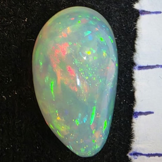 White Opal Ethiopian Welo, 9 ct freeform polished, natural
