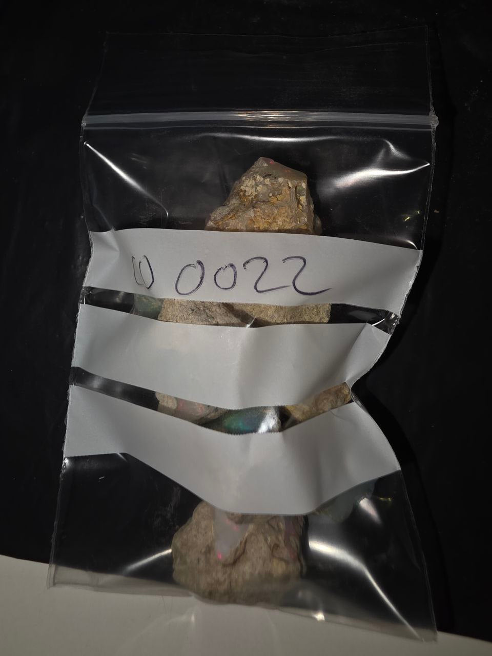 Micro-lot rough 8 stones Mixed Opal Ethiopian Welo, 111.5 ct rough, natural