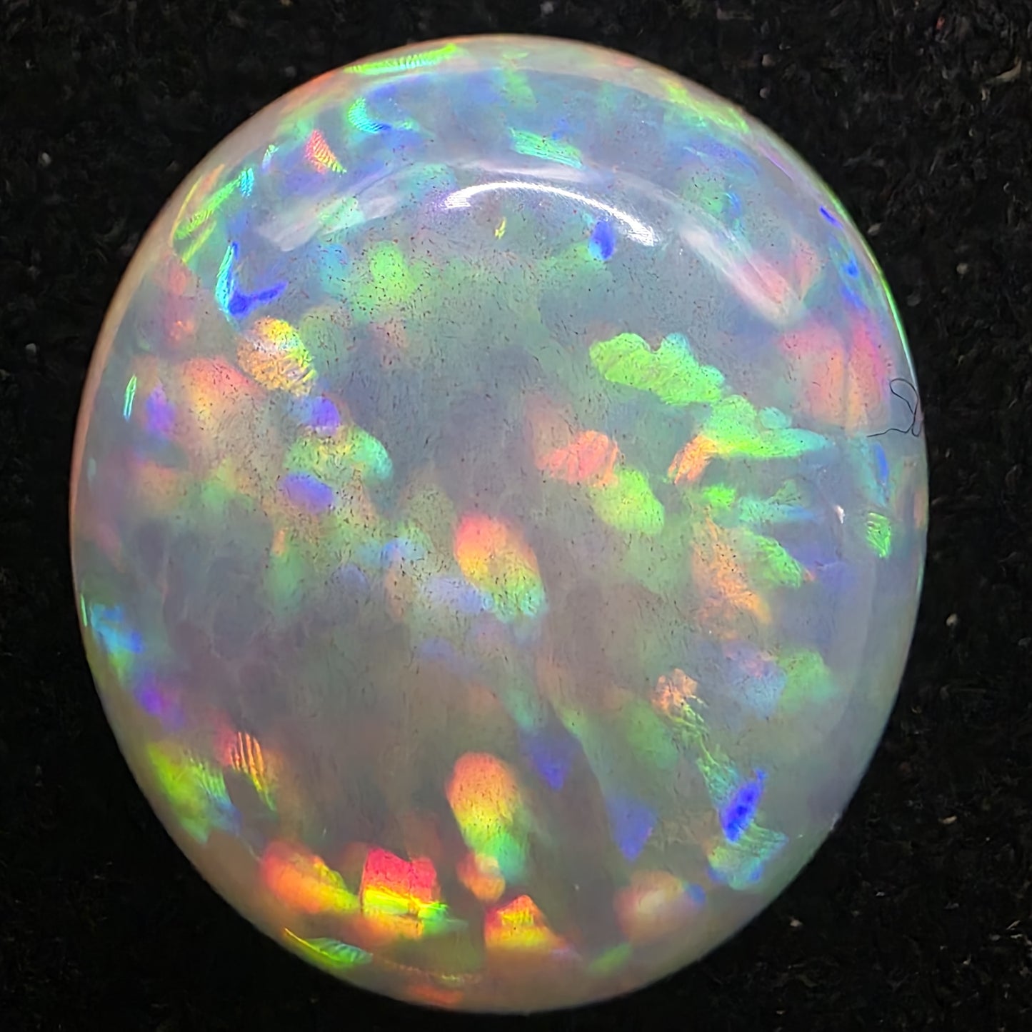 Crystal Opal special Ethiopian Welo, 9.3 ct oval polished, natural