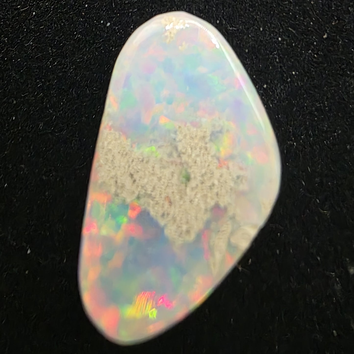 White Opal special Ethiopian Welo, 15 ct freeform polished, natural