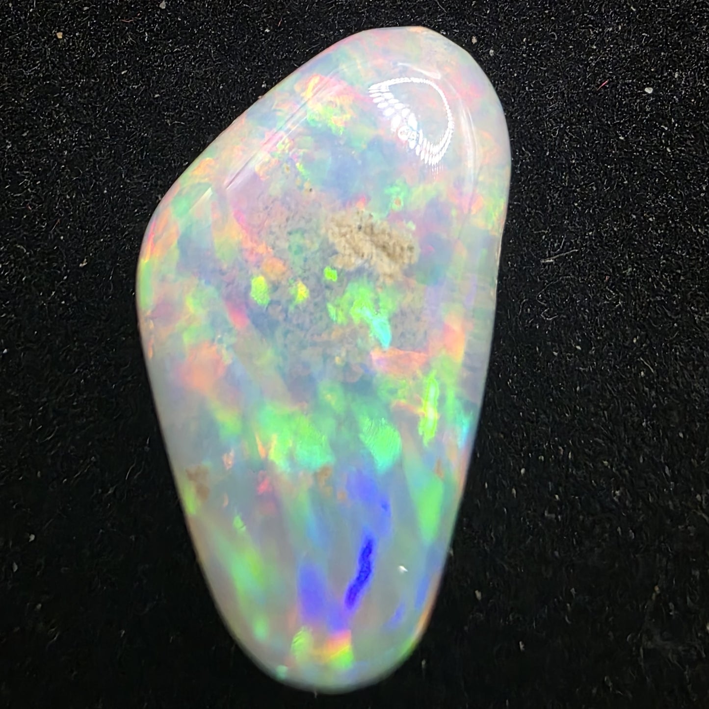 White Opal special Ethiopian Welo, 15 ct freeform polished, natural