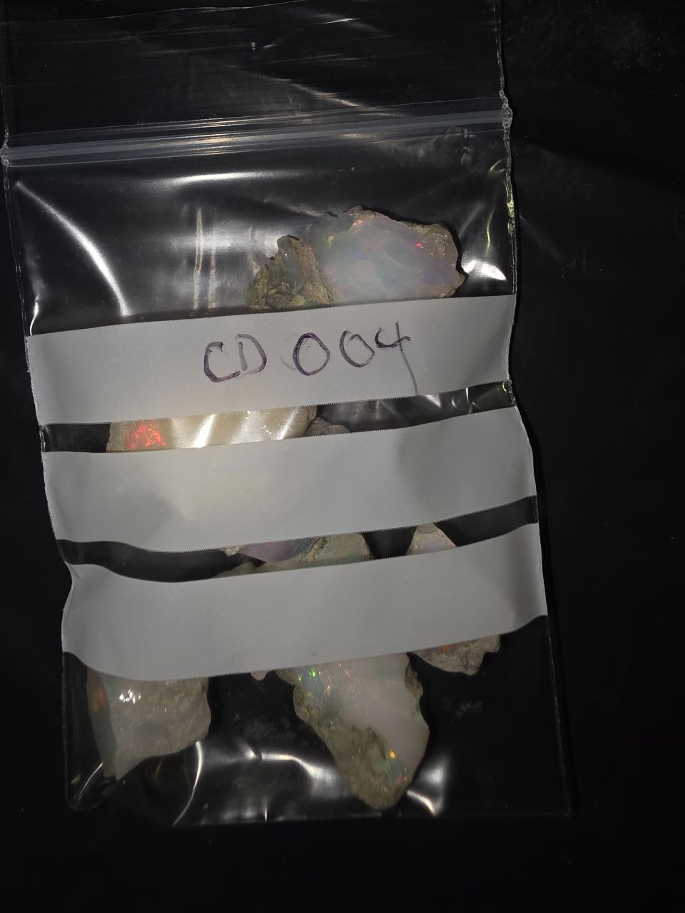 Micro-lot rough, 6 stones Mixed Opal Ethiopian Welo, 72.5 ct rough, natural