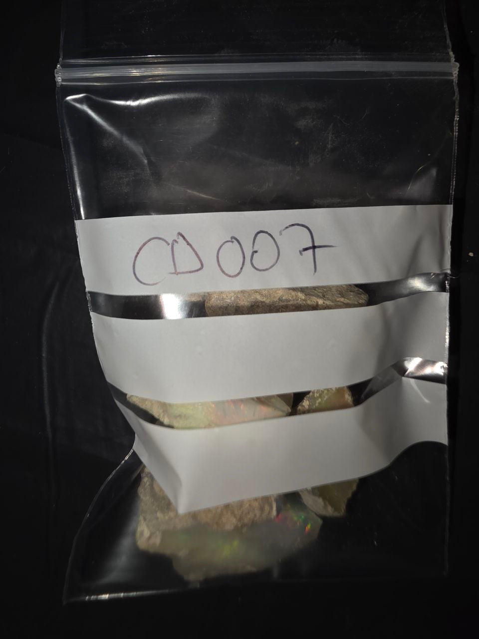 Micro-lot of Rough, 5 stones Mixed Opal Ethiopian Welo, 68 ct rough, natural