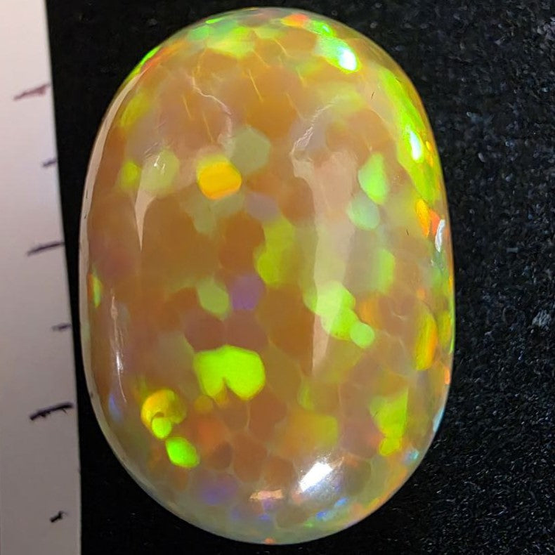 Honeycomb Honey Opal special Ethiopian Welo, 38.75 ct oval polished, natural