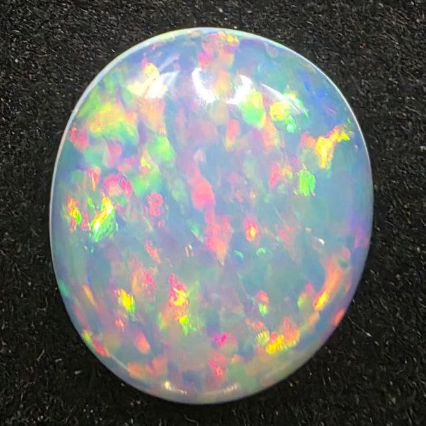 Crystal Opal special Ethiopian Welo, 8.9 ct freeform polished, natural, intense Play-of-Colour