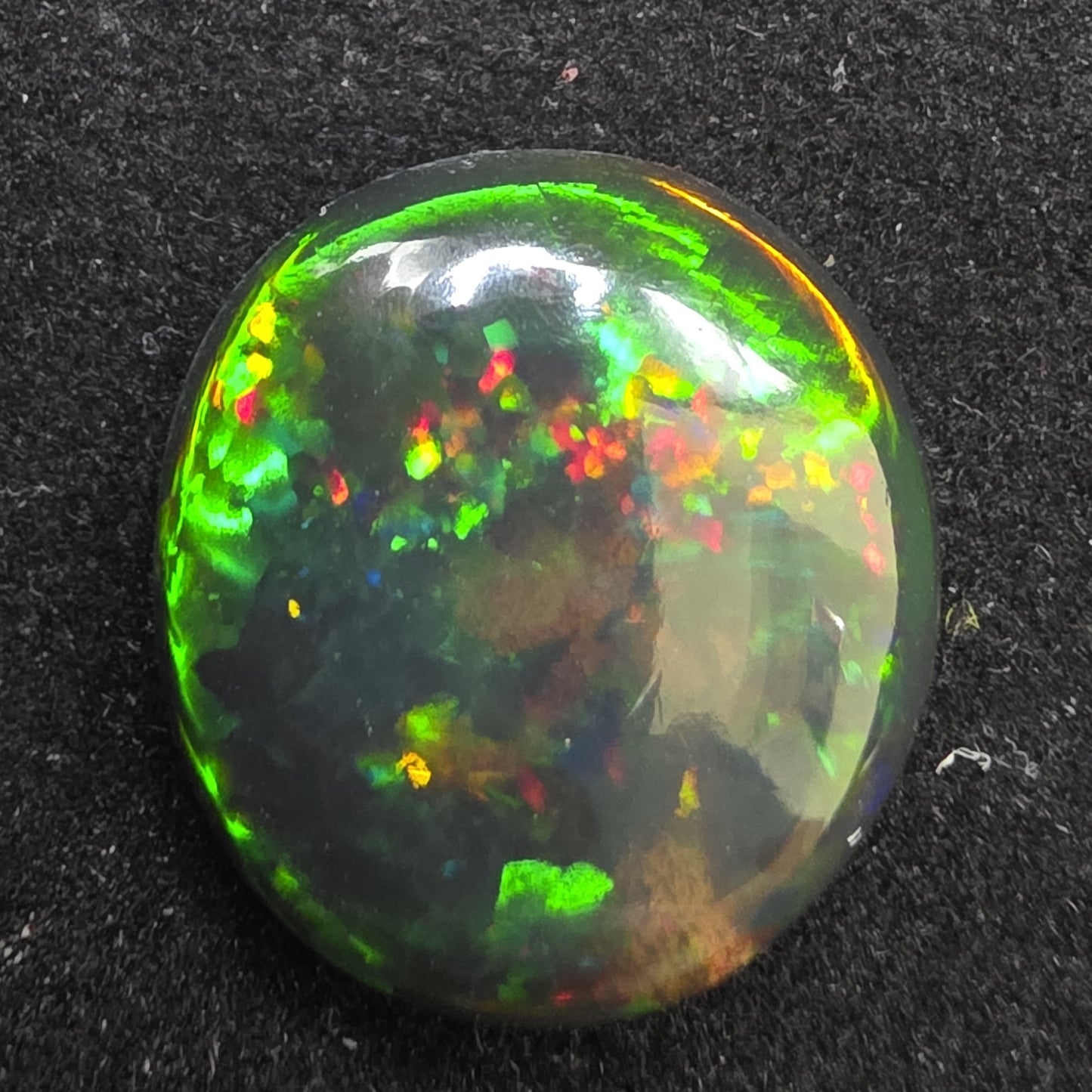 Black Opal special Ethiopian Welo, 7.5 ct pear polished, natural
