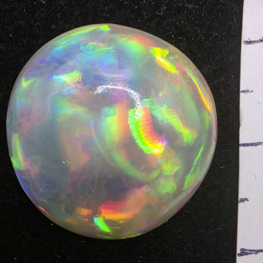 Black Opal special Ethiopian Welo, 19 ct freeform polished, natural