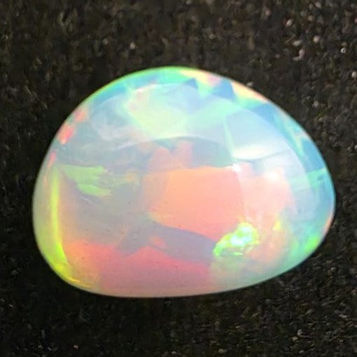 White Opal Ethiopian Welo, 5.85 ct freeform polished, natural