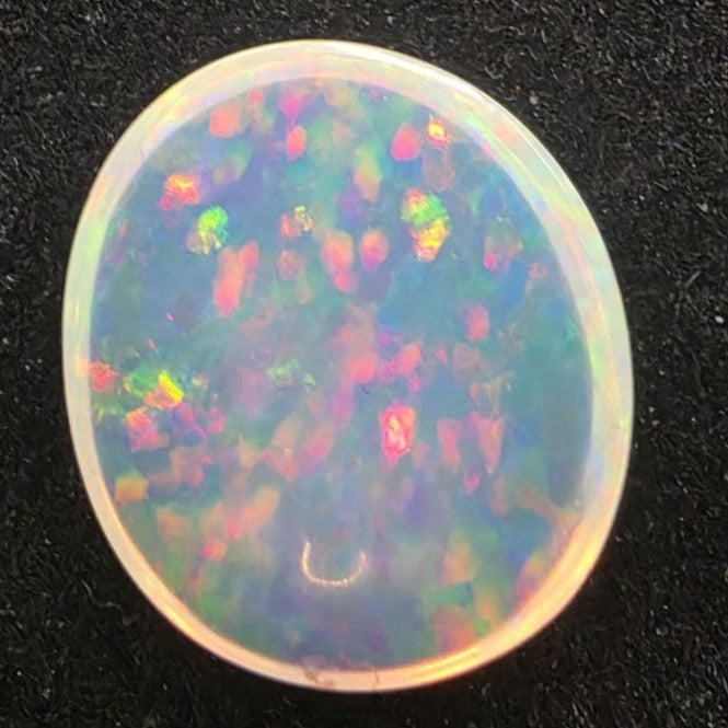 Crystal Opal special Ethiopian Welo, 8.9 ct freeform polished, natural, intense Play-of-Colour