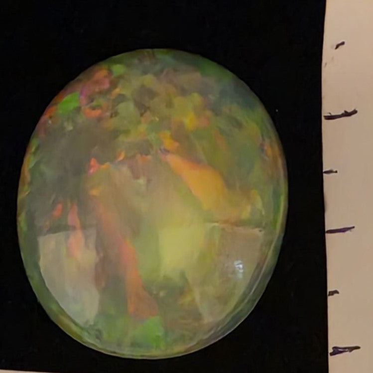 Crystal Opal special Ethiopian Welo, 23 ct oval polished, natural