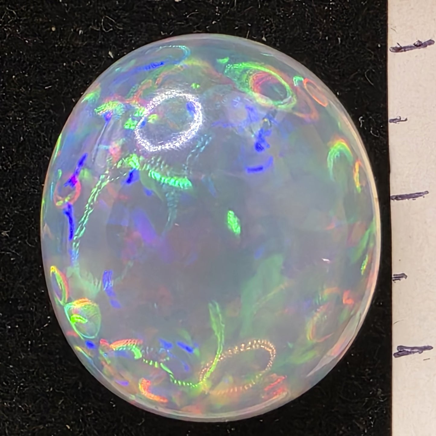 Crystal Opal special Ethiopian Welo, 34.7 ct oval polished, natural