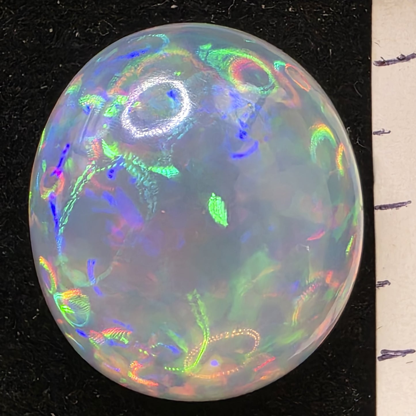 Crystal Opal special Ethiopian Welo, 34.7 ct oval polished, natural