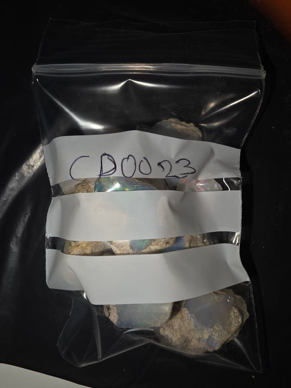 Micro-lot rough, 9 stones Mixed Opal Ethiopian Welo, 109.5 ct rough, natural